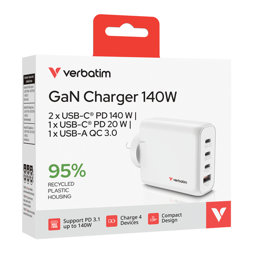 Verbatim GAN CHARGER 4 PORT 140W – image 2