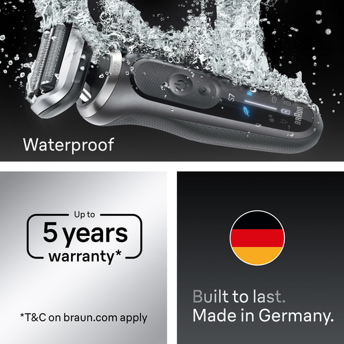 Braun Series 7 Electric Shaver 72-G1200s – Flexible Electric Foil Shaver for Men, Wet & Dry, Green, New - image 8