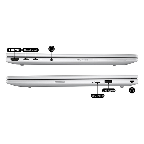 HP EliteBook 8 G1i 14 Notebook AI Wolf Pro Security Edition Intel Core Ultra 5 225U 16GB RAM 512GB SSD 14" Windows 11 Pro Copilot+ Laptop - image 2