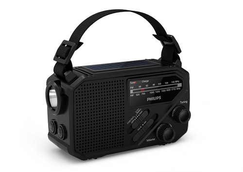 Philips TAR1609-00 Portable Radio Torch Sos Alarm in Black Black - image 3