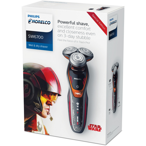 Philips SW6700/91 men's shaver Rotation shaver Trimmer Black, Grey, Red – image 2