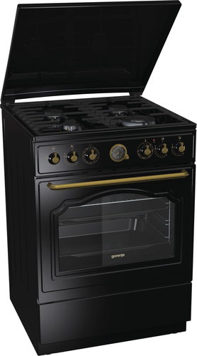 Gorenje K62CLB cooker Freestanding cooker Electric Gas Black