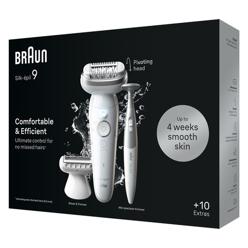 Braun Silk-épil 9 Epilator - White - image 3