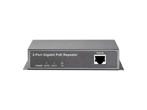 LevelOne Gigabit PoE Repeater, Cascadable, 2 PoE Outputs – image 3
