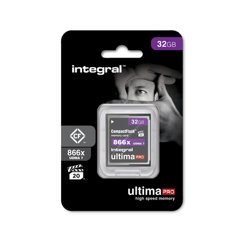 Integral 32GB COMPACT FLASH MEMORY CARD CF UDMA 7 VPG-20 UP TO R-130 W-45 866X – image 2