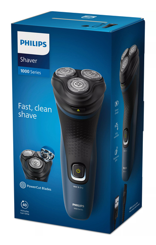 Philips S1151/00 men's shaver Rotation shaver Black, Blue – image 3