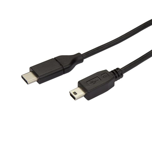 StarTech.com USB C to Mini USB Cable - 6 ft / 2m - M/M - USB 2.0 - Mini USB Cord - USB C to Mini B Cable - USB Type C to Mini USB (USB2CMB2M) USB Type-C kabel 2m Sort