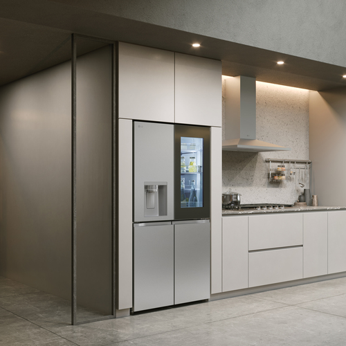 LG GSXE80PYBE side-by-side refrigerator Freestanding – image 2