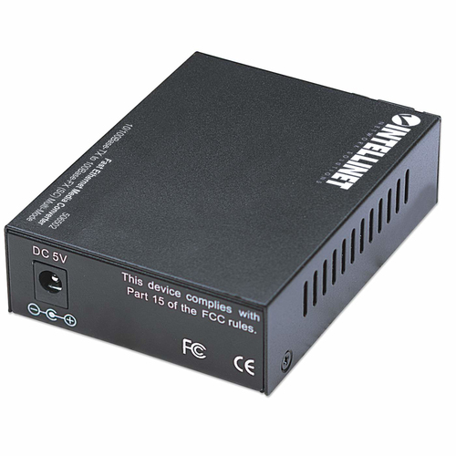 Intellinet Media Converter, Base-Tx to 100Base-Fx (SC) Multi-Mode, 2 km (1.24 mi) (Euro 2-pin plug) Fibermedieomformer Ethernet Fast Ethernet – billede 4