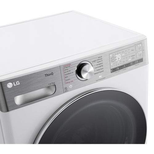 LG D4R9513TPWC washer dryer Freestanding Front-load Silver, White – image 3