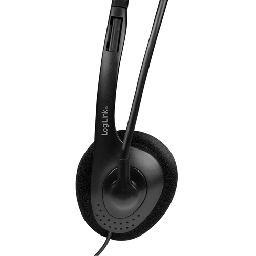 Logilink Stereo-Headset, 1x 3,5-mm-Klinke Bügelmikro Eco-Box, afbeelding 4