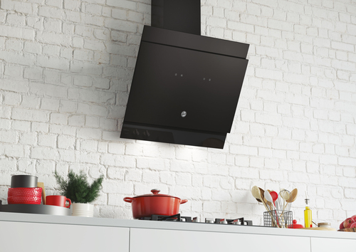 Hoover H-HOOD 300 HDG6DCK3BWIFI Wall-mounted Black 711 m³/h – image 3