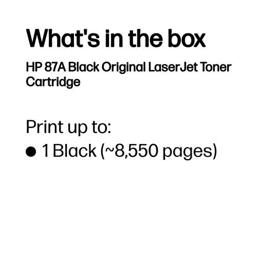 Original HP 87A Black Toner Cartridge (CF287A) - image 3