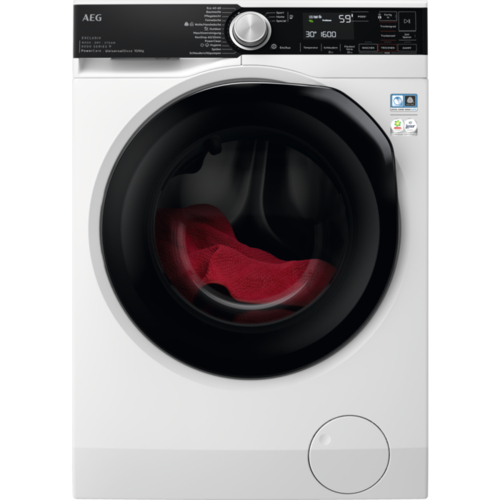 AEG Series 8000 LWR8WEP1609 стирально-сушильная машина Отдельно стоящий Фронтальная загрузка Черный, Белый