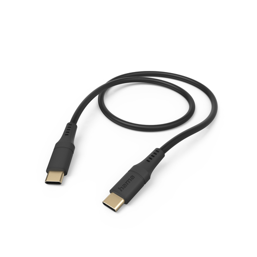 Hama Flexible USB кабель USB 2.0 1,5 m USB C 0,48 Gbit/s Черный