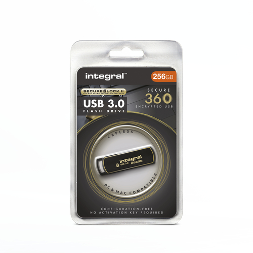 Integral 256GB USB3.0 DRIVE SECURE360 BLACK SECURELOCK2 AES 256BIT SOFTWARE ENCRYPTION – image 7