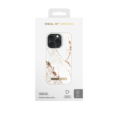 iDeal of Sweden Printed Case MagSafe iPhone 15 Pro Carrara Gold – image 4