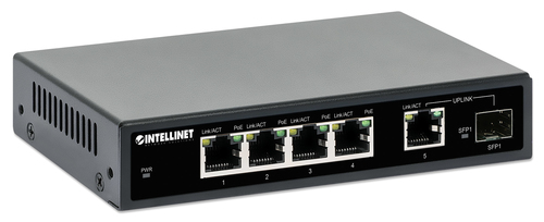 Intellinet 5-Port Gigabit PoE+ Switch 1SFP91W, afbeelding 2