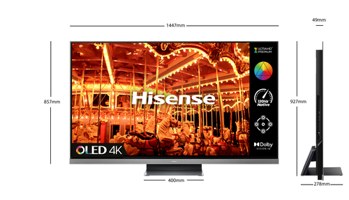 Hisense 65A9HTUK TV 165.1 cm (65") 4K Ultra HD Smart TV Wi-Fi Silver – image 2