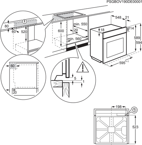 AEG OU5PB40SM Inbouw oven Grijs, afbeelding 10