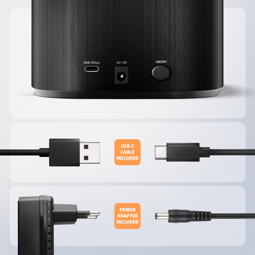 Axagon ADSA-SC USB-C 5Gbps Dual SATA – image 8