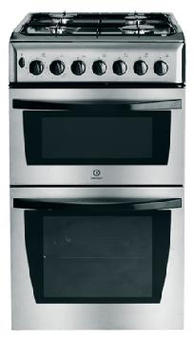 Indesit KD3G21SXIR cooker Freestanding cooker Gas Stainless steel