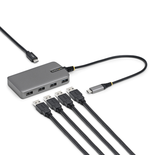 StarTech.com 4-Port USB-C Hub, 5Gbps, Bus Powered, USB C to 4x USB-A Hub with USB-C Auxiliary Power Input, 1ft/30cm Host Cable, Portable Desktop/Laptop USB Hub – image 9