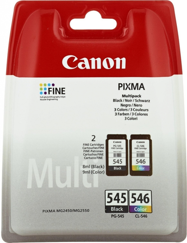 Canon PG-545XL/CL546XL ink cartridge 2 pc(s) Original Standard Yield Black, Cyan, Yellow, Magenta