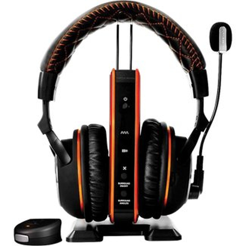 Turtle Beach TBS-4290-TANGO headphones/headset Wireless Head-band Gaming Black, Orange