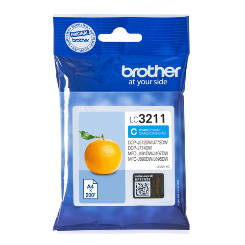 Brother LC3211C Inkjet Cartridge Cyan LC3211C - image 1