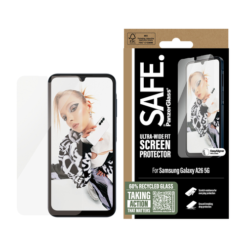 SAFE. BY PZ SCREEN PROTECTOR ULTRA-WIDE FIT - CLEAR, afbeelding 2
