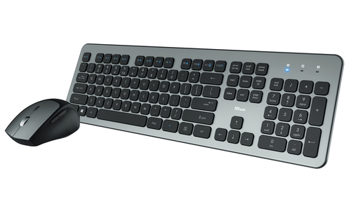 Trust 23889 keyboard Mouse included Universal RF Wireless QWERTY Italian Black, Grey – image 1