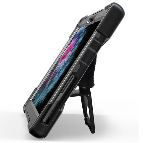 Accezz Full Protective backcover met strap voor de Samsung Galaxy Tab Active 5 Pro / 4 Pro - Zwart, afbeelding 6