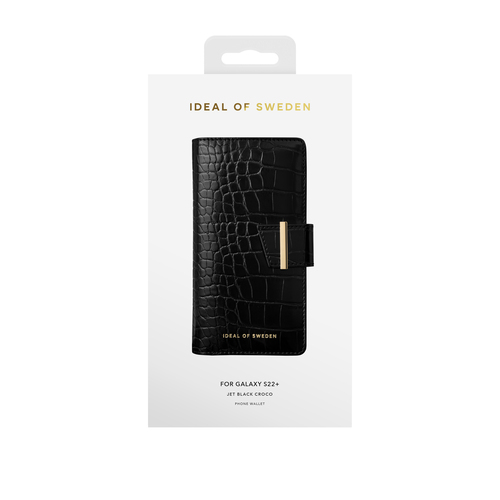 iDeal of Sweden Cora Phone Wallet Galaxy S22 Jet Black Croco – image 2