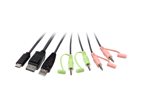 ATEN 2-Port USB-C DisplayPort Hybrid Cable KVM Switch – image 3