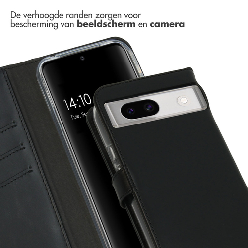 Selencia Echt Lederen Bookcase Google Pixel 8a - Zwart, afbeelding 4