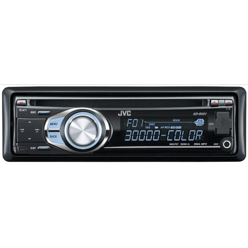 JVC KD-R501 car media receiver Black