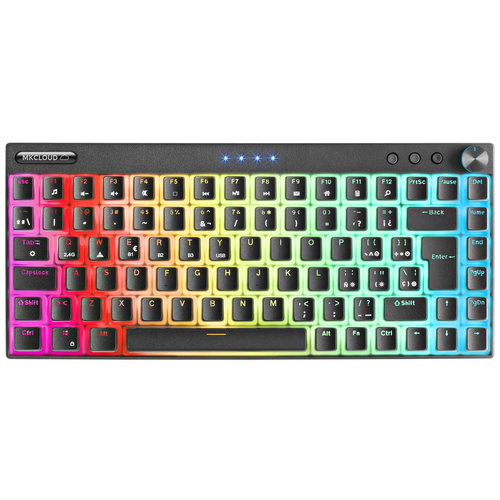 Mars Gaming MKCLOUD Wireless RGB Keyboard Black Switch Blue Spanish