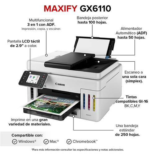 Multifuncionales CANON GX6110
