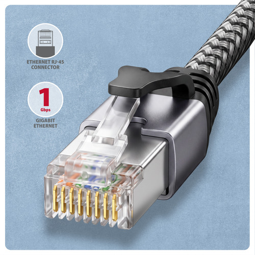 Axagon ADE-CM15 USB-C Gigabit Ethernet adapter with integrated CAT6 RJ-45 network cable (1.5 m) – image 2