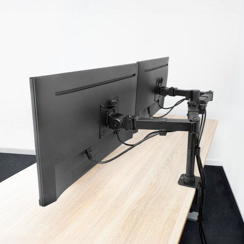 ACT AC8326 Monitorhalterung Schreibtischstütze 2 Bildschirme – Foto 8 von 10