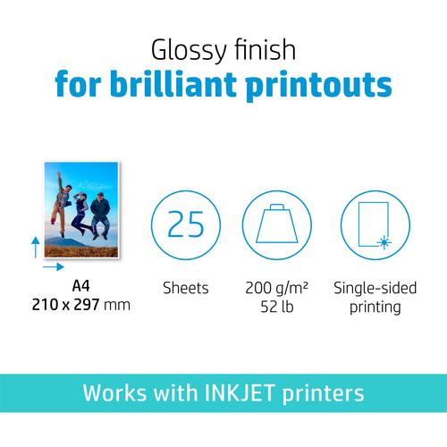 Original HP A4 Everyday Glossy Photo Paper (25sh) - image 6