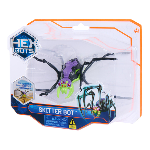 Spin Master HEX BOTS Skitter Bot Spider, Robotic Kids Toys with Insect-Like Movement for Indoor/Outdoor Play, Robot Toys for Boys & Girls Ages 4 & Up, Green – image 7