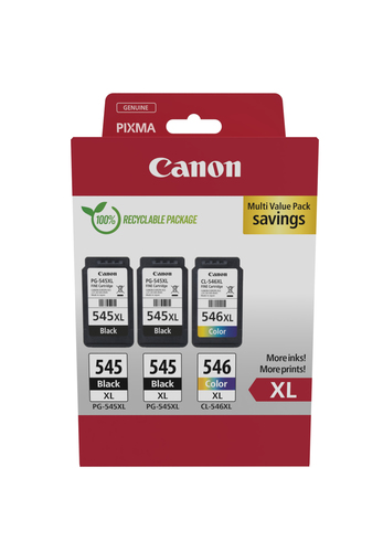Canon PG-545XL x2/CL-546XL Inkjet Multipack High Yield Black/Colour - image 1