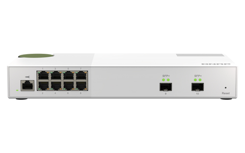 QNAP QSW-M2108-2S сетевой коммутатор Управляемый L2 2.5G Ethernet (100/1000/2500) Серый