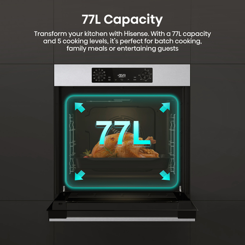Hisense Hi2 BI622AXPGUK Built In Electric Single Oven - Stainless Steel - A Rated, Stainless Steel - image 7