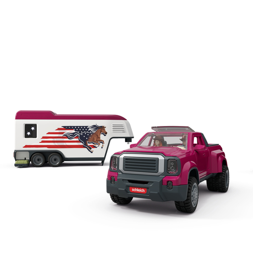 Schleich Horse Club - Lakeside-truck met aanhangwagen speelfiguur, afbeelding 6