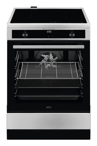 AEG CIB6643BBM Freestanding cooker Electric Zone induction hob Stainless steel
