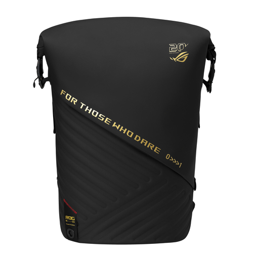 ASUS ROG SLASH Backpack Edition 20 рюкзак Roll top backpack Черный Полиэстер, Полиуретановая кожа