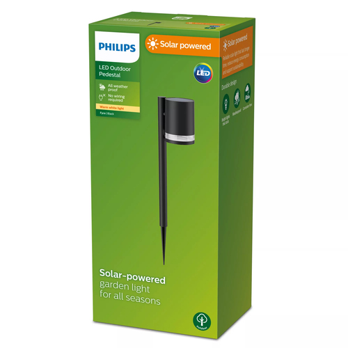 Philips LED 8720169265561 Fyce Tuinlamp op zonne-energie LED 1.5 W Zwart – Foto 4 van 4